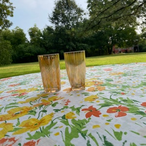 Choice of vintage 1970’s sheets:  twin Flower Power pink & white Daisy or yellow orange floral or harvest gold and brown butterflies full