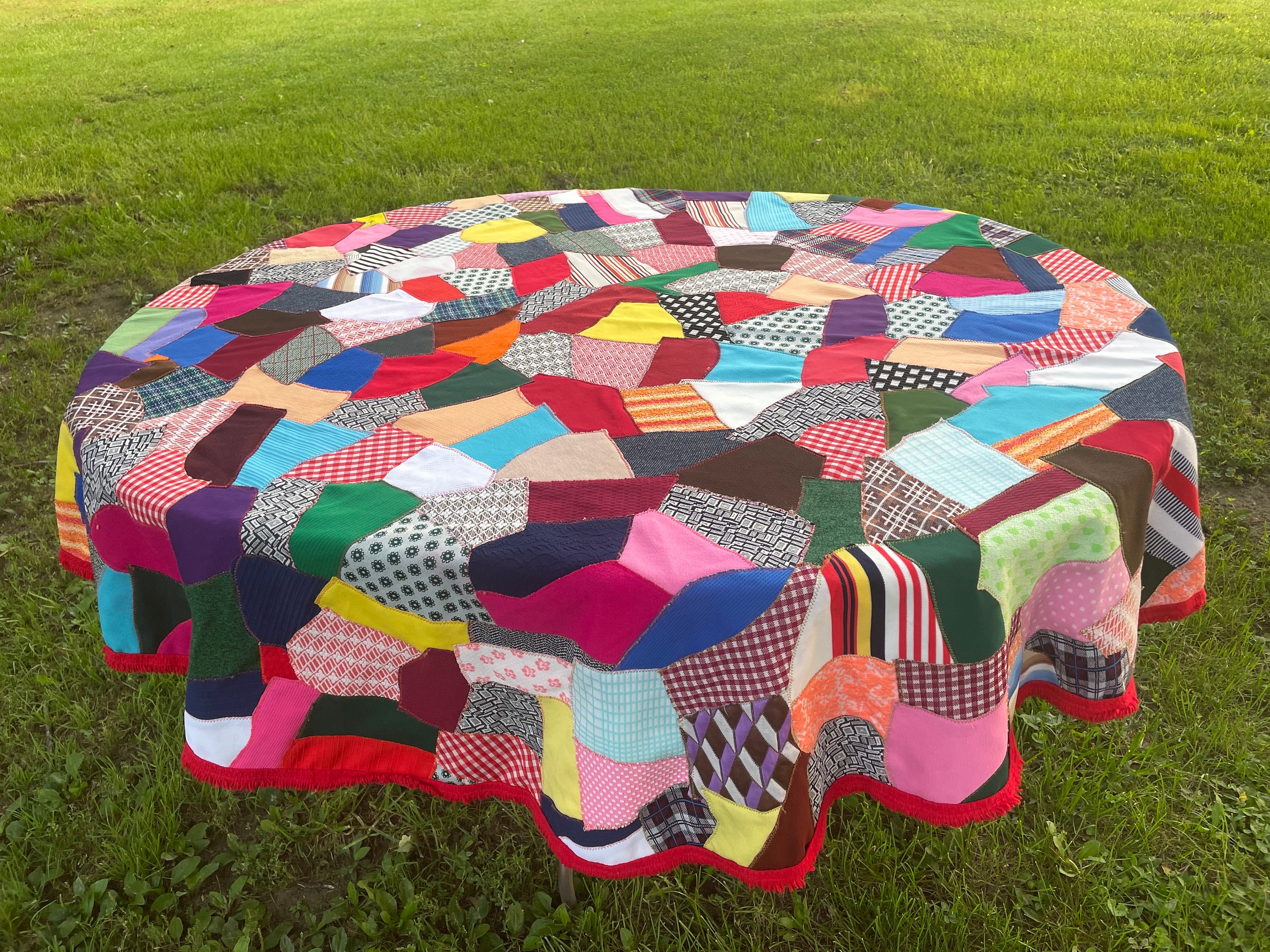 Choice of Vintage 1960's and 1970's Tablecloths Crazy Quilt Pattern ...