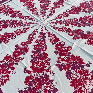 Choice of Vintage 1960&#39;s and 1970&#39;s tablecloths great for your next event or holiday table Vintage linen and cotton atomic florals and more