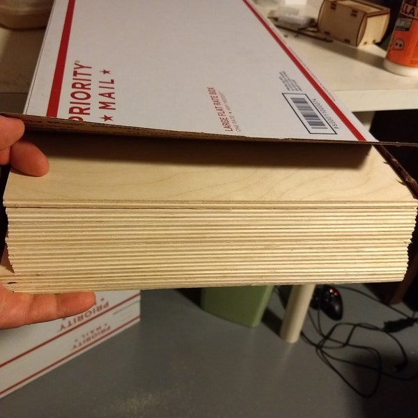 Glowforge ready Baltic Birch - 22 count - 12x20x0.125