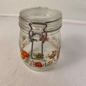 Vintage Spice of Life 3/4L Glass Cannister France Storage Jar