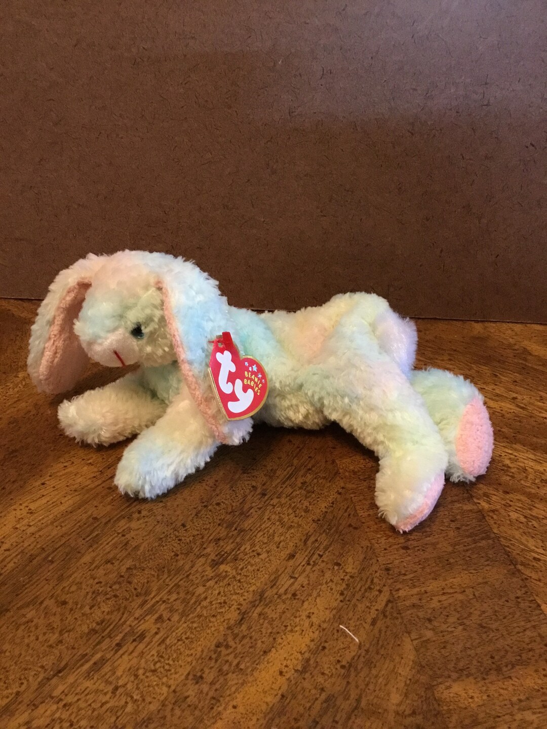 Ty Beanie Babies Cottonball Colorful Rabbit . Etsy