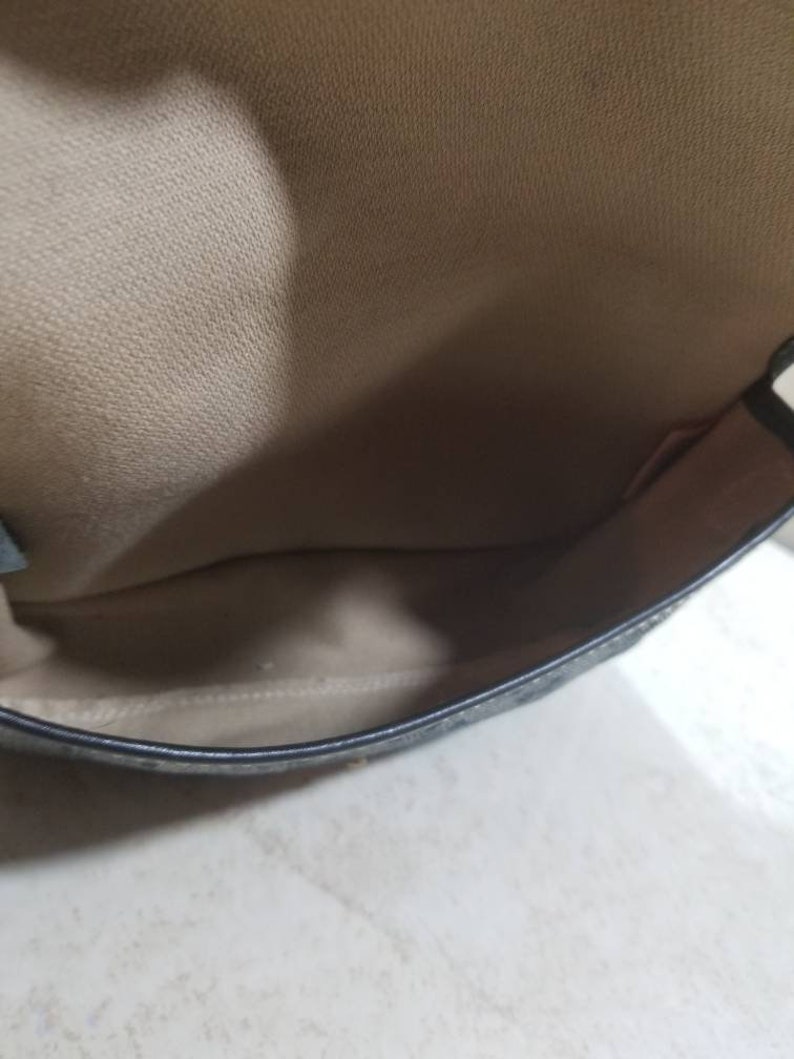 Dooney and Bourke Black Leather Canvas Mini Purse
