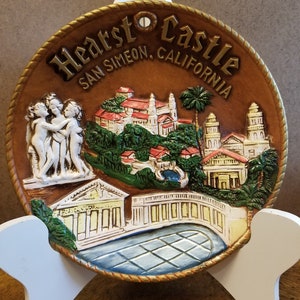Vintage Hearst Castle California Decorative Souvenir Plate