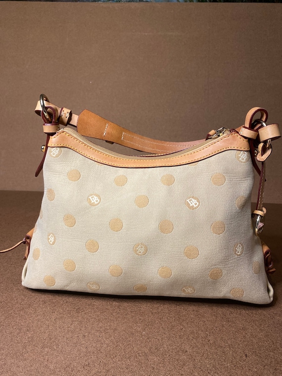 DOONEY & BOURKE Vintage Signature DB Brown Polkadot Fabric 