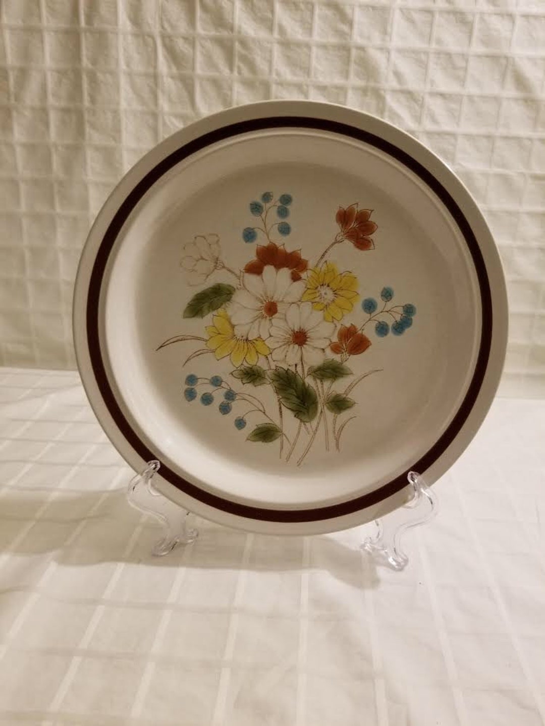 2, 10.5 1970s Dinnerware Plates FOUR SEASONS Collection Fine