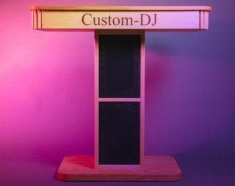 Cabine DJ avec prise de courant et haut-parleur intégré | Grande