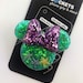 Little Mermaid inspired phone socket, or badge holder! Ariel mouse head themed pop grip!
