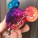 PERSONALIZED RESIN RAINBOW Pop Socket, Mickey Pop Socket, Minnie Ears Charm Key Chain Pop Grip, Designer Mobile Pop Socket