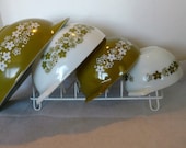 Pyrex Spring Blossom Crazy Daisy Cinderella 441-444 Bowl Set FREE Shipping