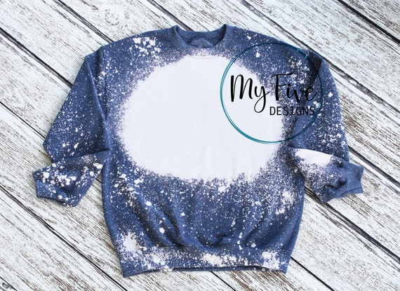 Navy bleached sale t shirt