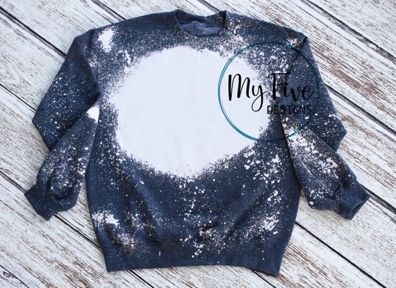 Download Bleached T-Shirt MockUp Gildan Softstyle Dark Heather | Etsy