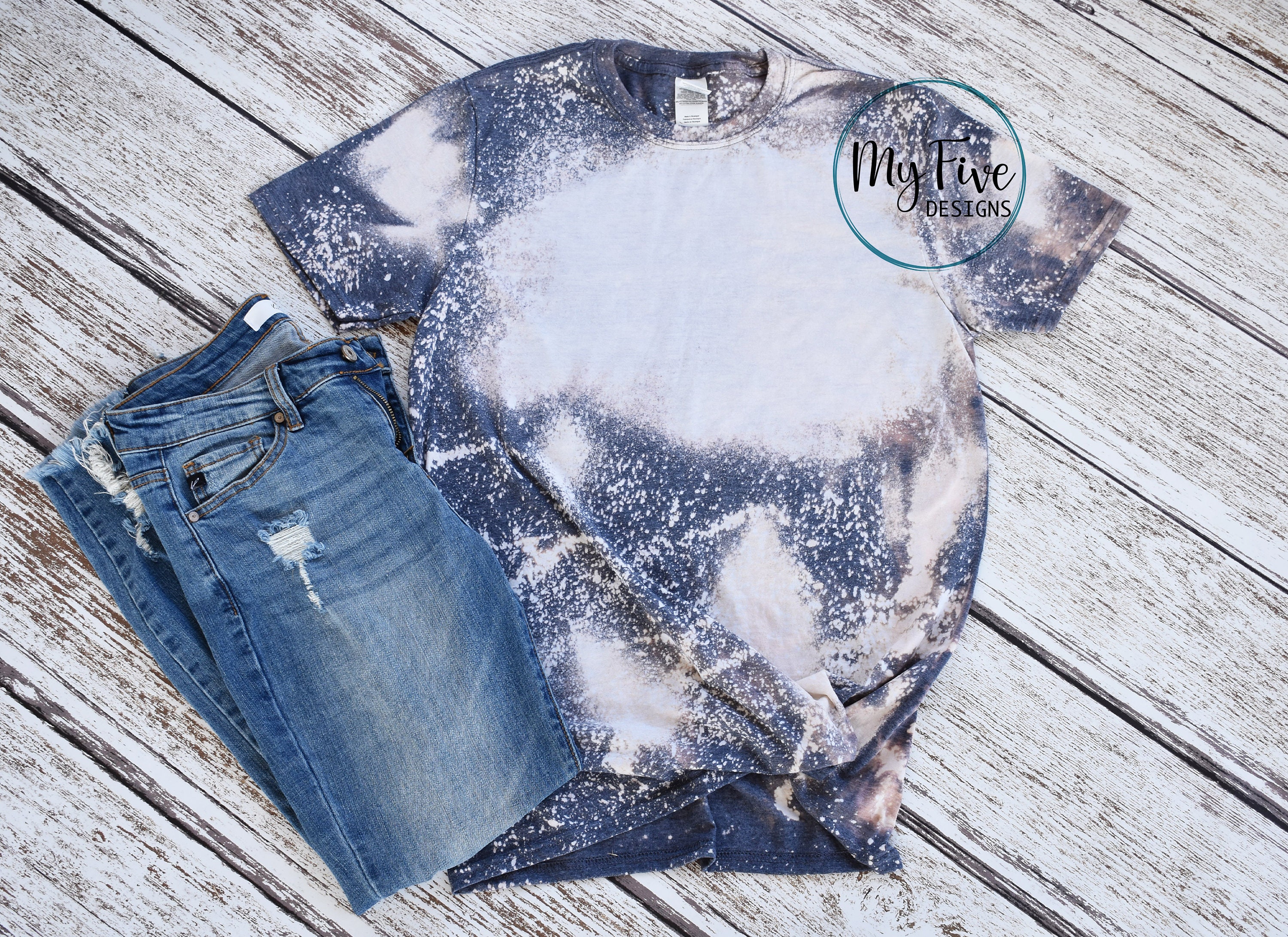 bleached shirt mockup