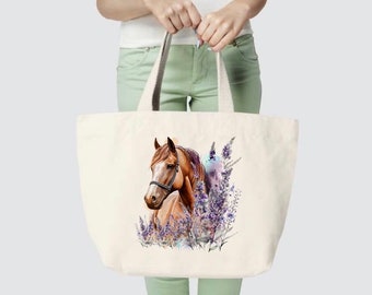 Horse | Wildflowers  | Tote Bag