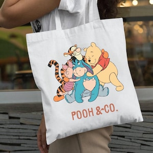 Winnie Tote Bag | Classic Winnie | Pooh and Friends | Nostalgia | Retro | Vintage | Movie | Children’s Book