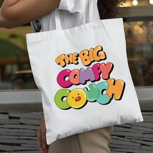 Grote comfortabele bank | Molly | Nostalgie | Jaren 90 | jaren 2000 | Kindershow | Tv-programma | Retro | Boomhut | Draagtas | Loonette