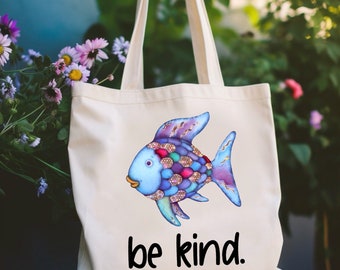 Rainbow Fish | Be Kind | Tote Bag