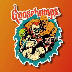 Goosebumps Sticker | Holographic | Cartoon | Retro | 2000s | 90s | Movie | Nostalgia | Diecut | Decal | Book | Nostalgia | TV Show | Cartoon