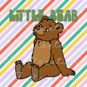 Little Bear | PNG | Digital File | DTF | Sublimation
