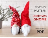Scandinavian Gnome Sewing Pattern - Christmas Gnome Patterns - Nordic Swedish Nisse Tomte Gnomes PDF Tutorial