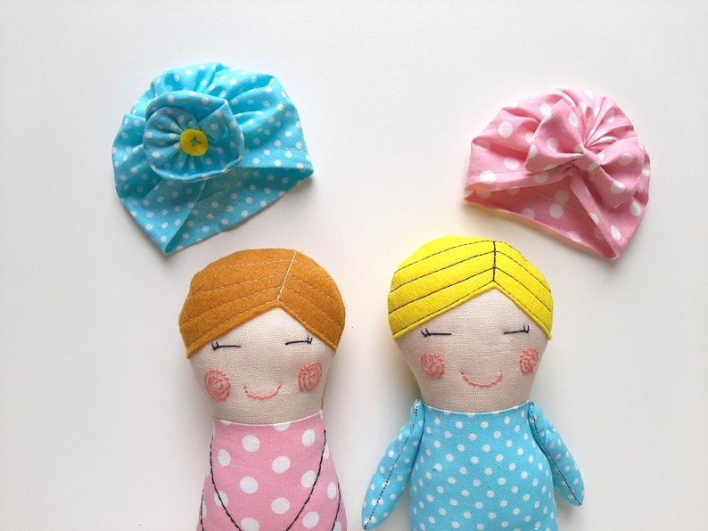 Tiny Rag Doll Pattern for Beginners Handmade Doll Pattern with Turban Cloth Doll SEWING PATTERN PDF /& Tutorial