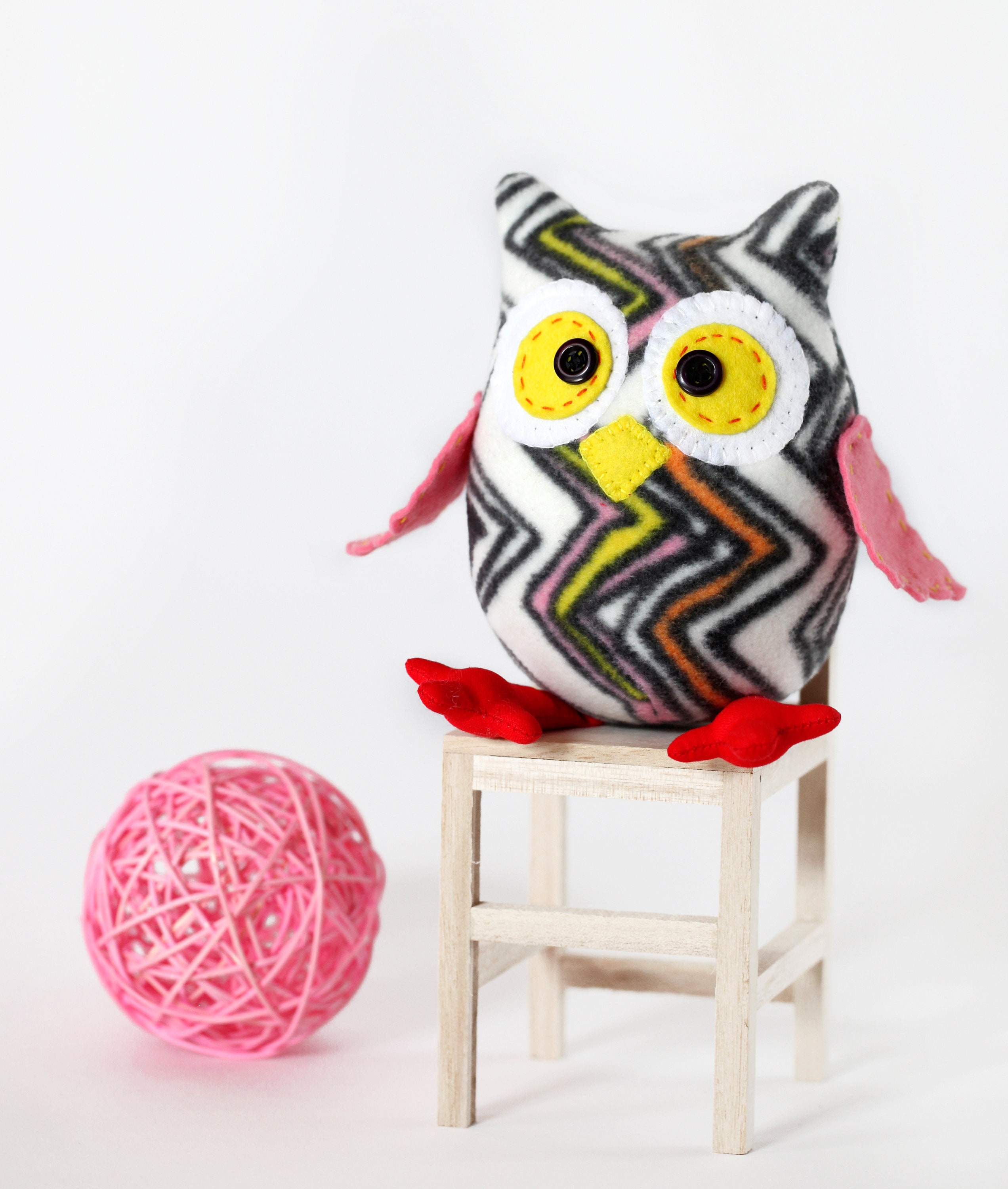 Owl Sewing Pattern PDF Stuffed Owl Pattern Plush Owl Etsy