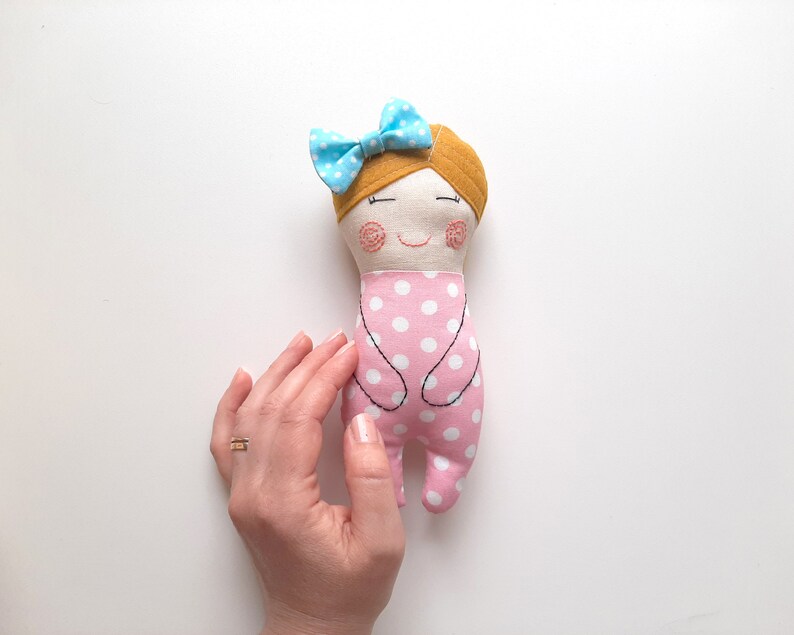 Tiny Rag Doll Pattern for Beginners Handmade Doll Pattern with Turban Cloth Doll SEWING PATTERN PDF /& Tutorial