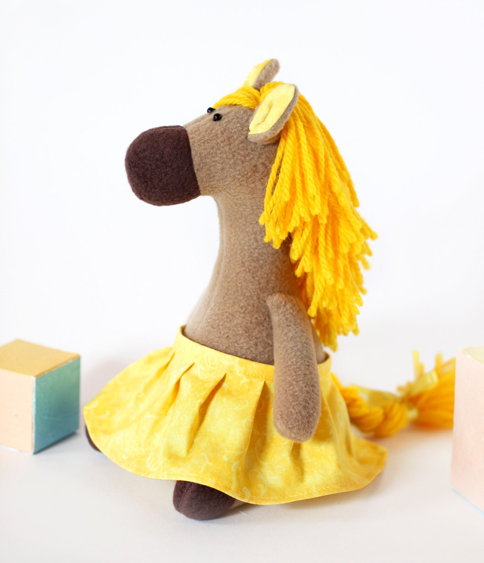 Horse PATTERN Sewing Tutorial Plush Horse Pattern Pony Etsy