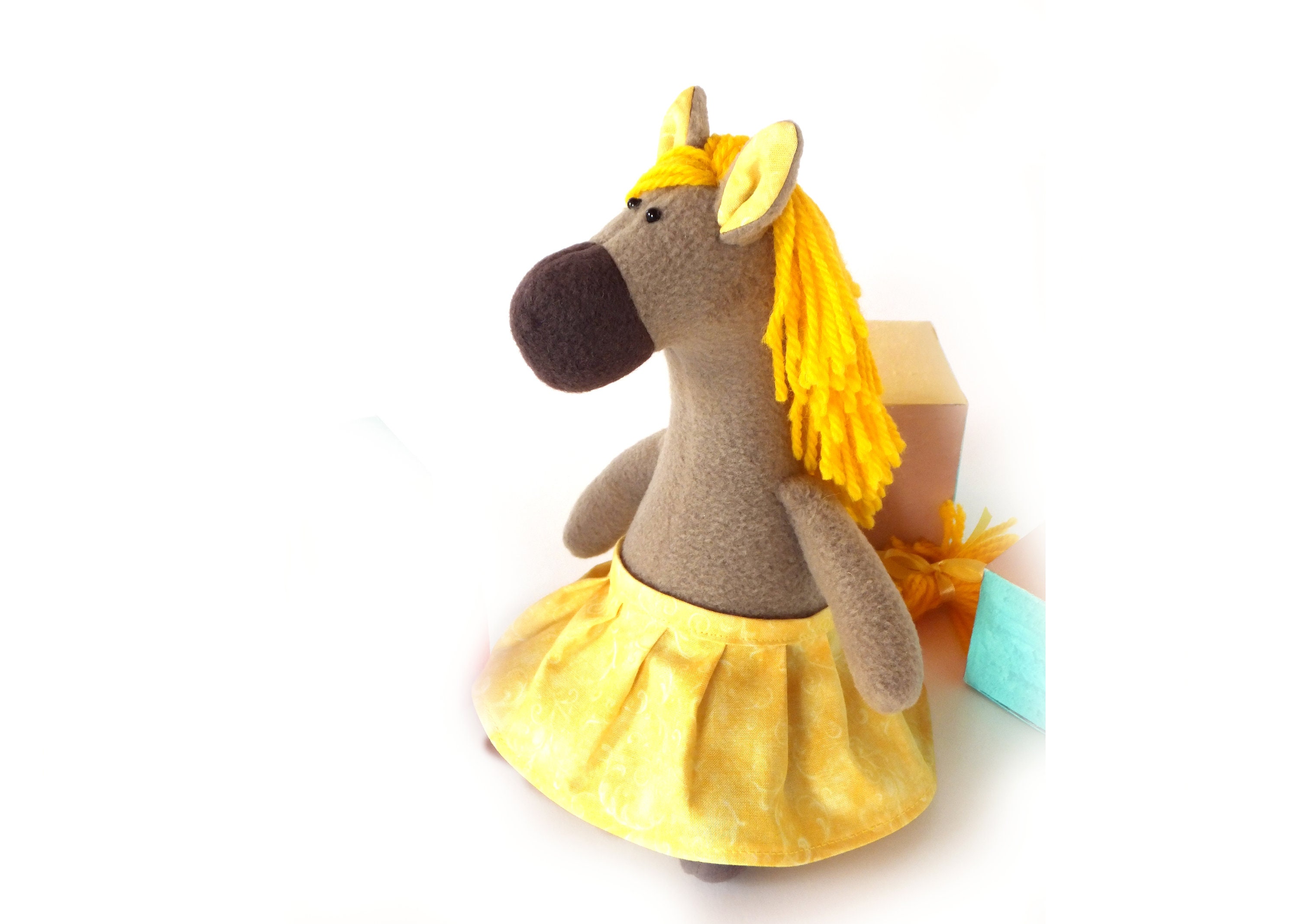 Horse PATTERN Sewing Tutorial Plush Horse Pattern Pony Etsy