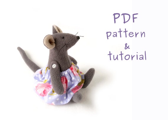 rat stuffed animal pattern