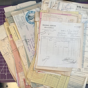 Paquete de papel francés vintage