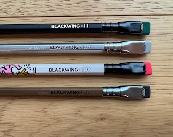 Paquete de muestra de volúmenes Blackwing 2025: 4 lápices (volumen 11, 140, 292, 21) (sin cajas)