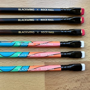 Blackwing Rock & Roll Hall of Fame: 3 pencils 2021 release and 3 pencils 2022 release (no boxes)