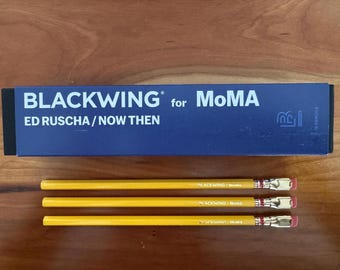 Lápices Blackwing para el MoMA Ed Rushca: 3 lápices con caja