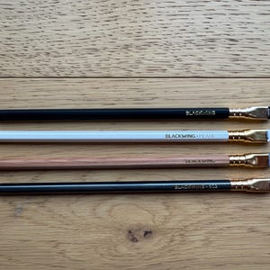 Blackwing Sampler Pack.  4 pencils (Matte, Pearl, 602, Natural - No boxes)
