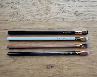 Pack de muestra Blackwing. 4 lápices (mate, perlado, 602, natural - Sin caja)