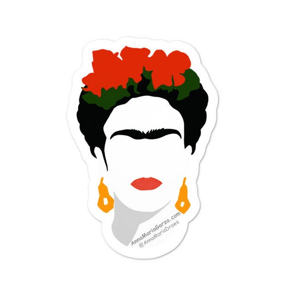 Sticker - "Frida Club" by Anna Maria Garza, Frida Kahlo, Vinyl sticker, Inspiring Women, Latino Art, Mexican pride, Latino, Latina, Frida