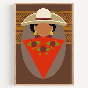 HUMAN MADE - Art Print - &quot;Escaramuza Tres&quot; by Anna Maria Garza, Mexico, Chicana, Latina, Tejano, Mexican Art, Chicano Art, Mexican Pride