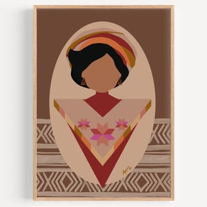 HUMAN MADE - Art Print - &quot;Huasteca Cuatro&quot; by Anna Maria Garza, Mexican, Chicano, Latino, Brown is Beautiful, Travel Mexico, Mexican Pride