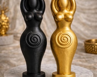 Stampo in silicone 3D a spirale per dea – Creazione di candele divinamente femminili