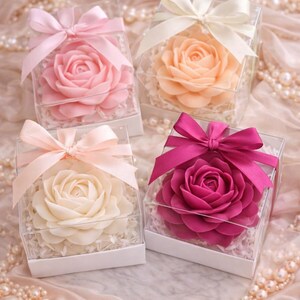 Molde de silicona grande con forma de rosa para velas, jabón, resina, chocolate y decoración de pasteles. imagen 4