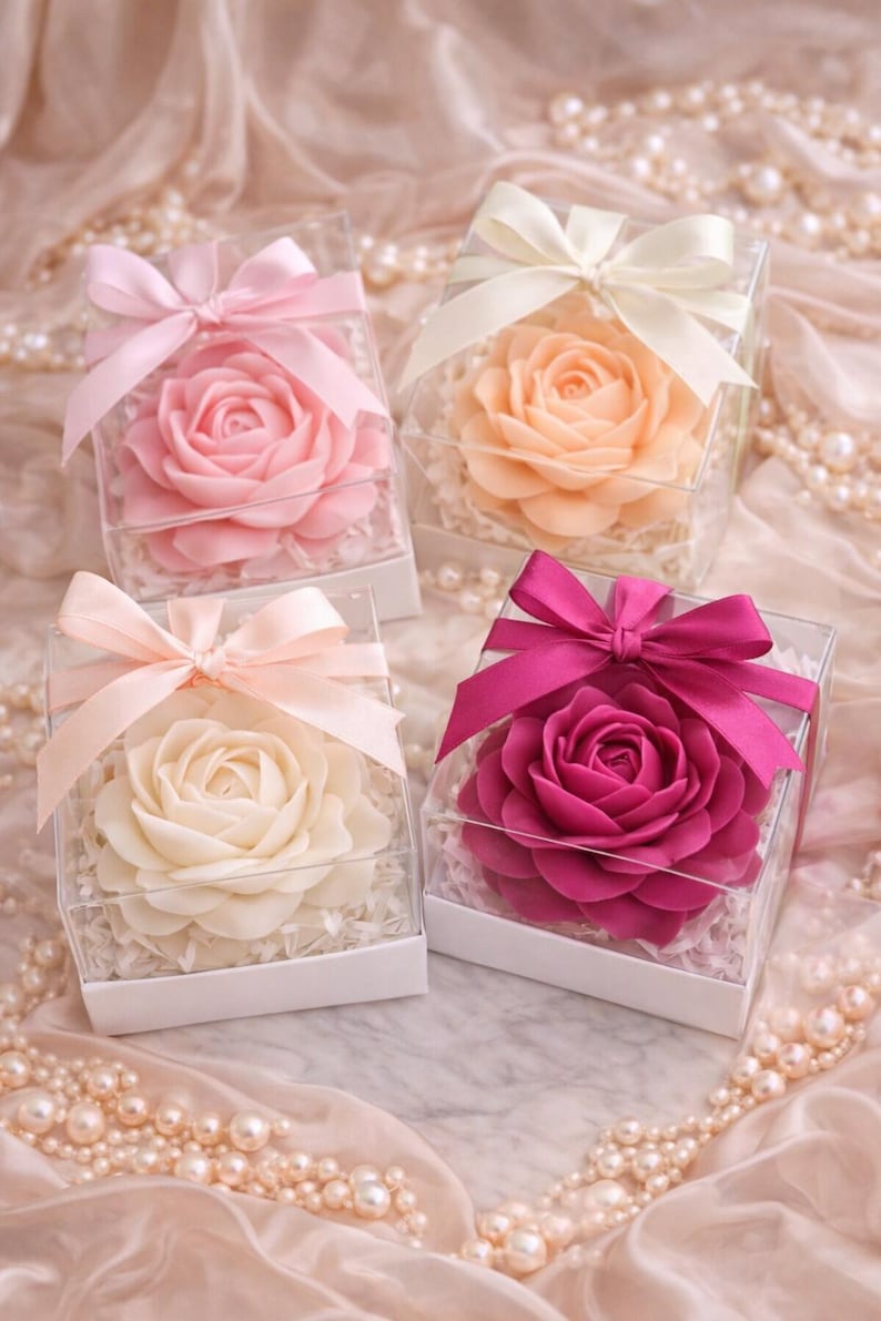 Molde de silicona grande con forma de rosa para velas, jabón, resina, chocolate y decoración de pasteles. imagen 4