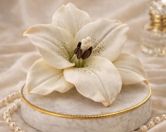 3D-lily-siliconenmal voor het maken van zeep, realistische bloemenzeep, handgemaakt, kunsthars