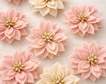 3D Poinsettia Silicone Mold: Resin & Soap Making