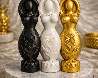 Stampo in silicone per candela 3D Dea, stampo per sapone e resina Wicca, fatto a mano