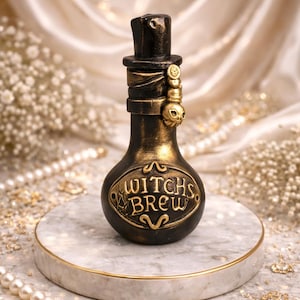 3D Witch Brew Potion Bottle Silicone Mold for Halloween Decor