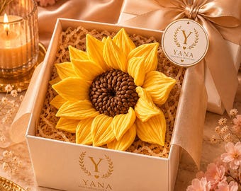 Molde de jabón de girasol 3D, molde de silicona floral realista, artesanía con resina