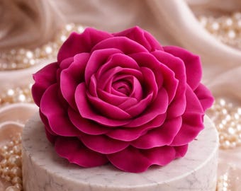 Large Rose Silicone Mold for Candles, Soap, Resin, Chocolate, Cake Decorating