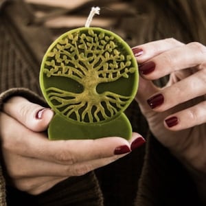 3D Árbol de la Vida Silicona Molde jabón silicona molde vela silicona molde resina silicona molde árbol de la vida vela