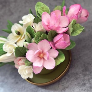 Molde de silicona con forma de magnolia 3D, molde de silicona para jabón, molde de silicona para resina, molde de silicona con forma de flor, regalo de magnolia
